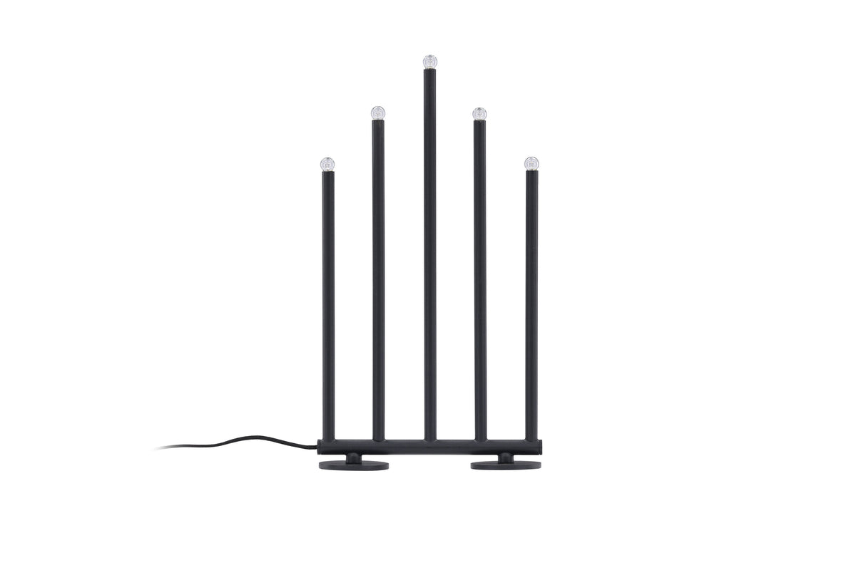 Björnfjället ljusstake 40 cm mattsvart med dimmer