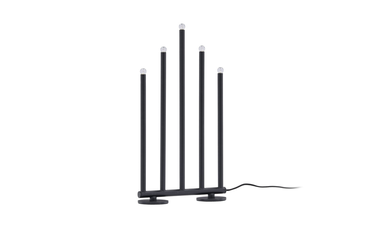 Björnfjället ljusstake 40 cm mattsvart med dimmer