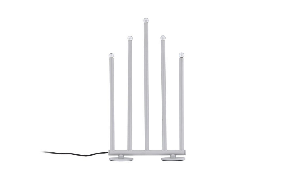 Björnfjället ljusstake 40 cm matt silver med dimmer