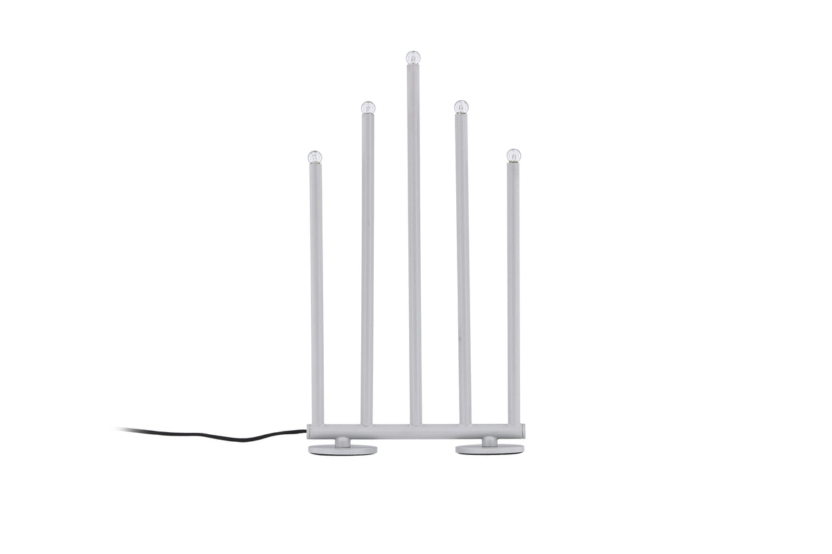 Björnfjället ljusstake 40 cm matt silver med dimmer