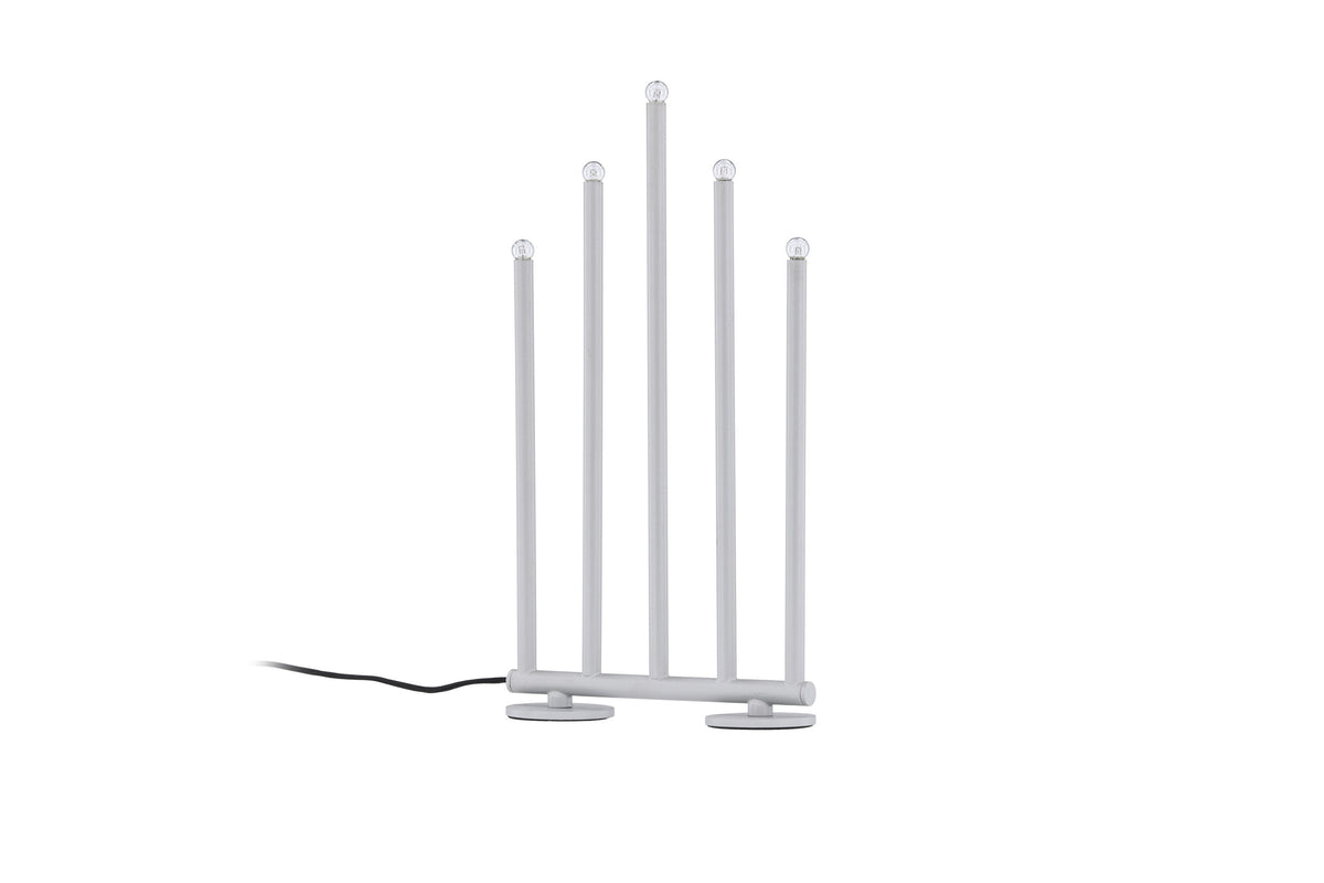 Björnfjället ljusstake 40 cm matt silver med dimmer