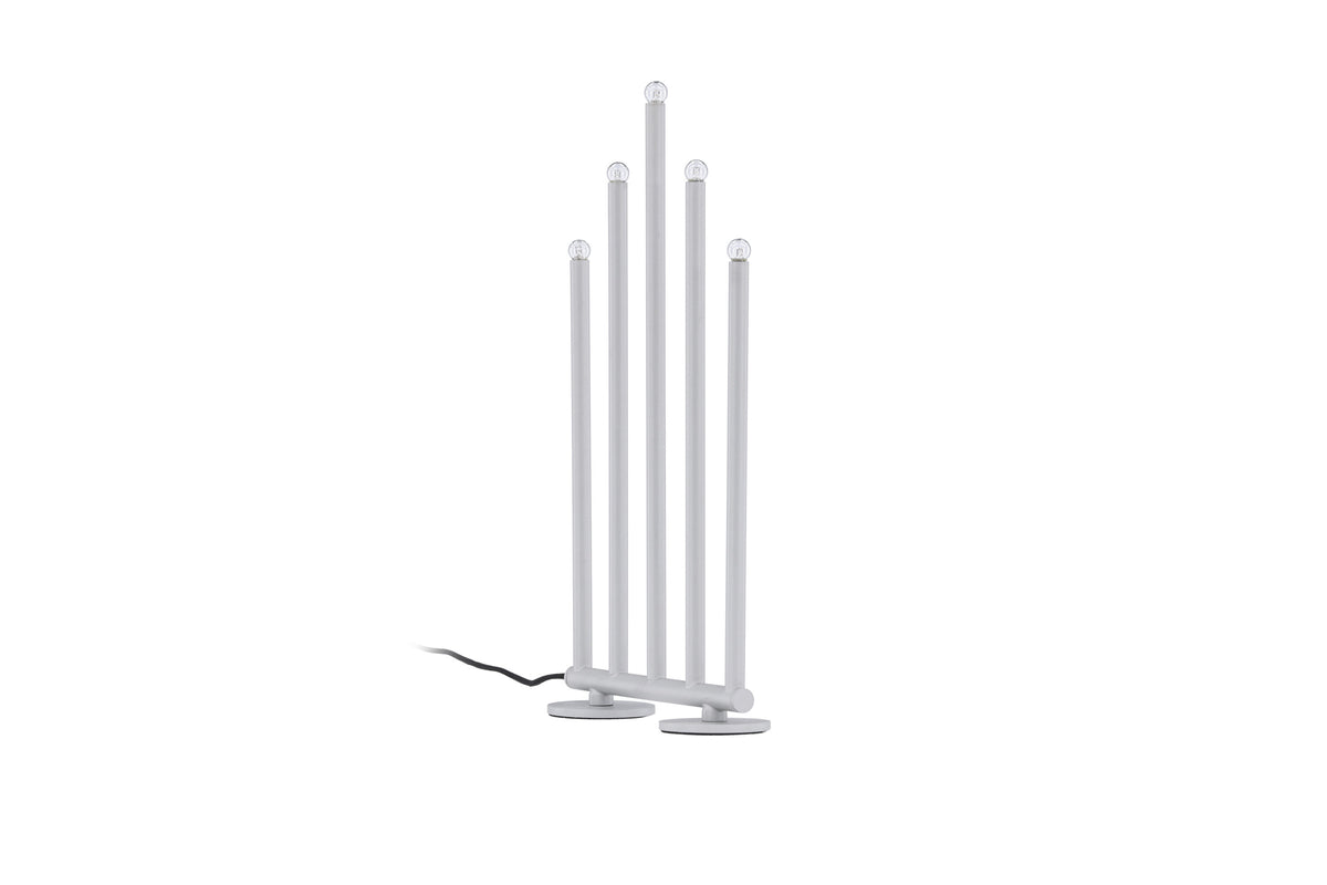 Björnfjället ljusstake 40 cm matt silver med dimmer