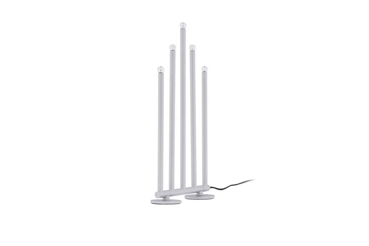 Björnfjället ljusstake 40 cm matt silver med dimmer