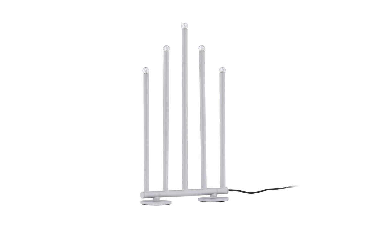 Björnfjället ljusstake 40 cm matt silver med dimmer