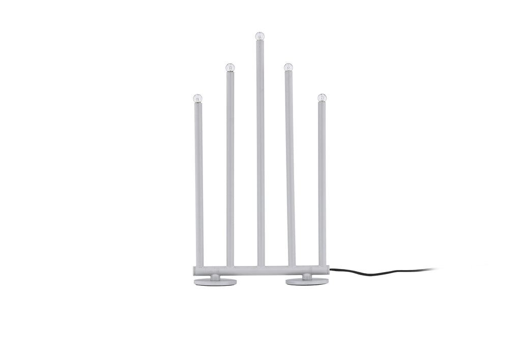 Björnfjället ljusstake 40 cm matt silver med dimmer