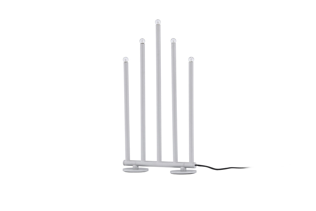 Björnfjället ljusstake 40 cm matt silver med dimmer