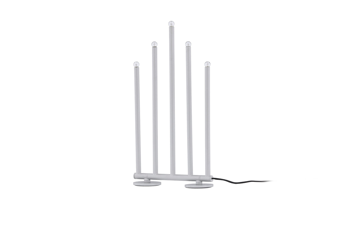 Björnfjället ljusstake 40 cm matt silver med dimmer