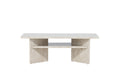 Ålesund soffbord 120x60 cm beige med marmorutseende