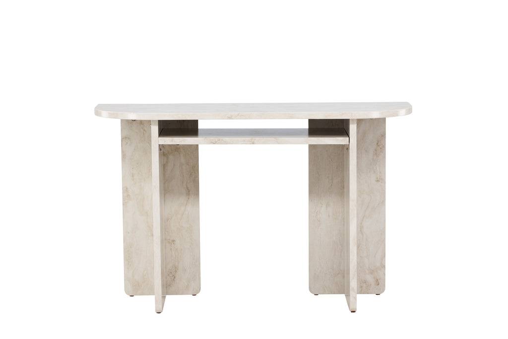 Ålesund konsolbord beige med marmorutseende