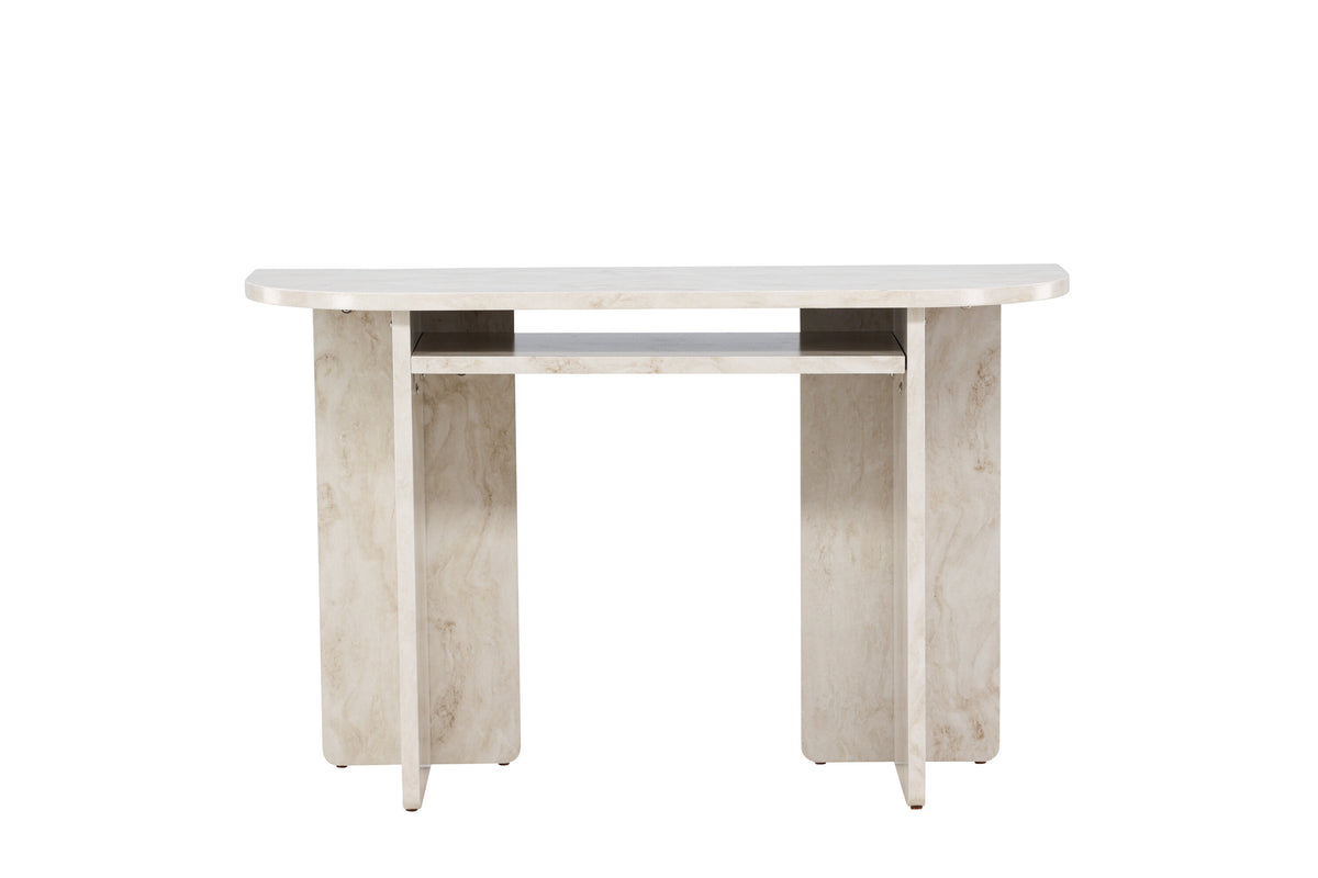 Ålesund konsolbord beige med marmorutseende