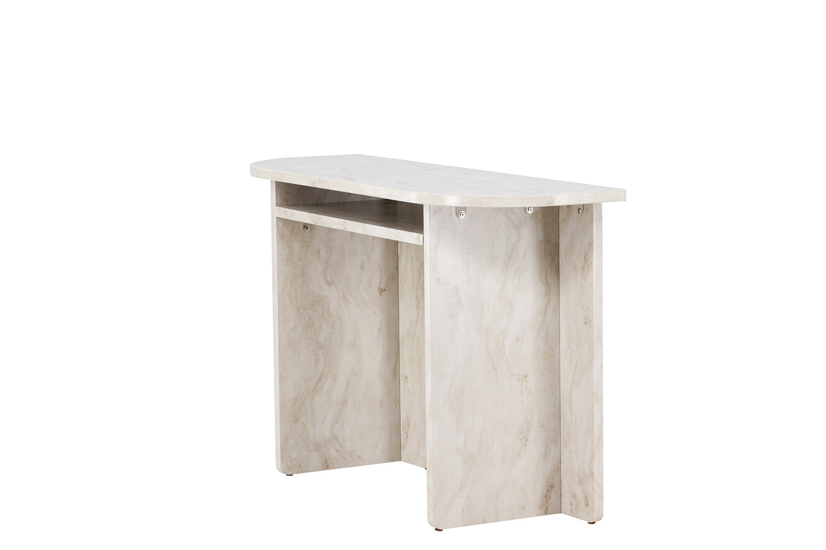 Ålesund konsolbord beige med marmorutseende