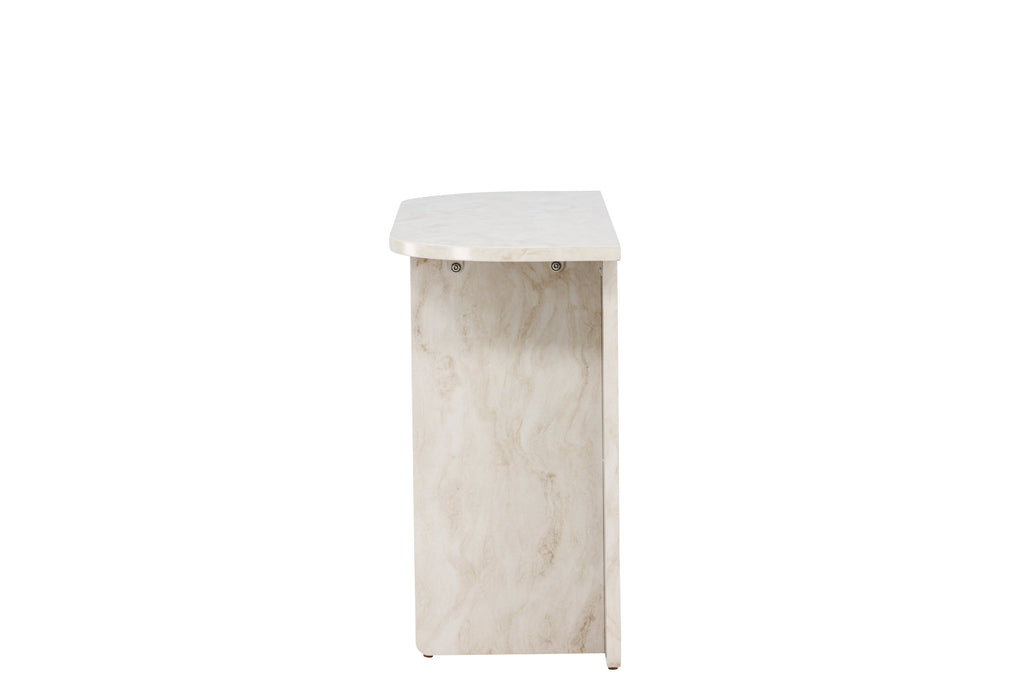 Ålesund konsolbord beige med marmorutseende