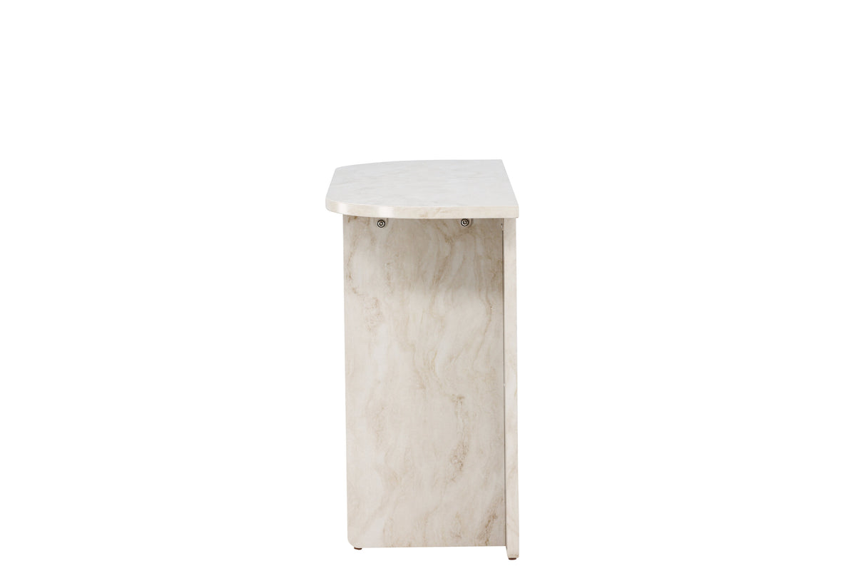 Ålesund konsolbord beige med marmorutseende