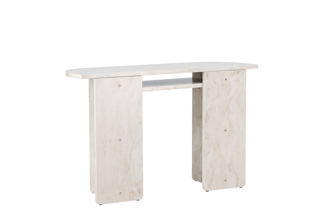 Ålesund konsolbord beige med marmorutseende