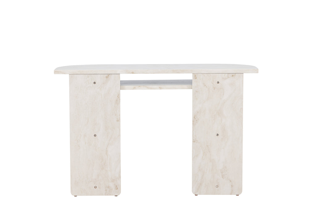 Ålesund konsolbord beige med marmorutseende