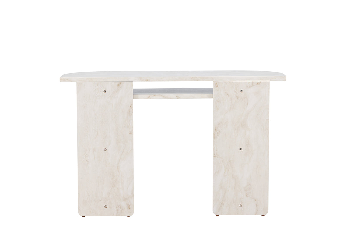 Ålesund konsolbord beige med marmorutseende