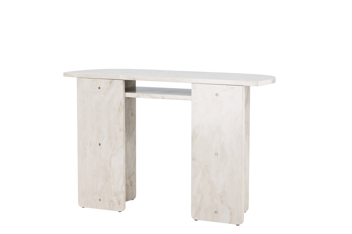 Ålesund konsolbord beige med marmorutseende