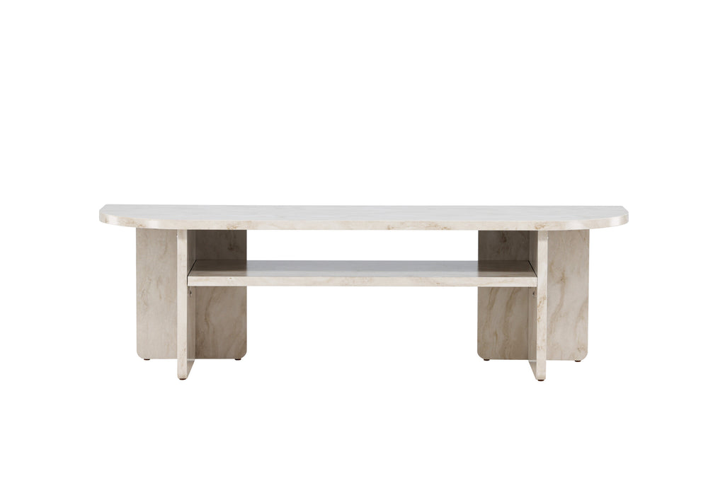Ålesund tv-bänk beige marmorimitation