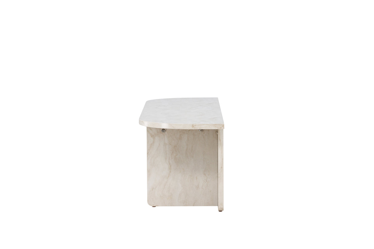 Ålesund tv-bänk beige marmorimitation