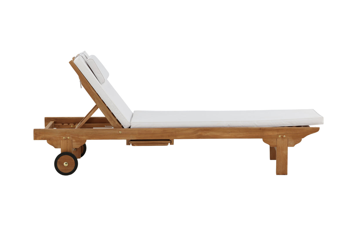 Ghana solsäng naturfärgad teak