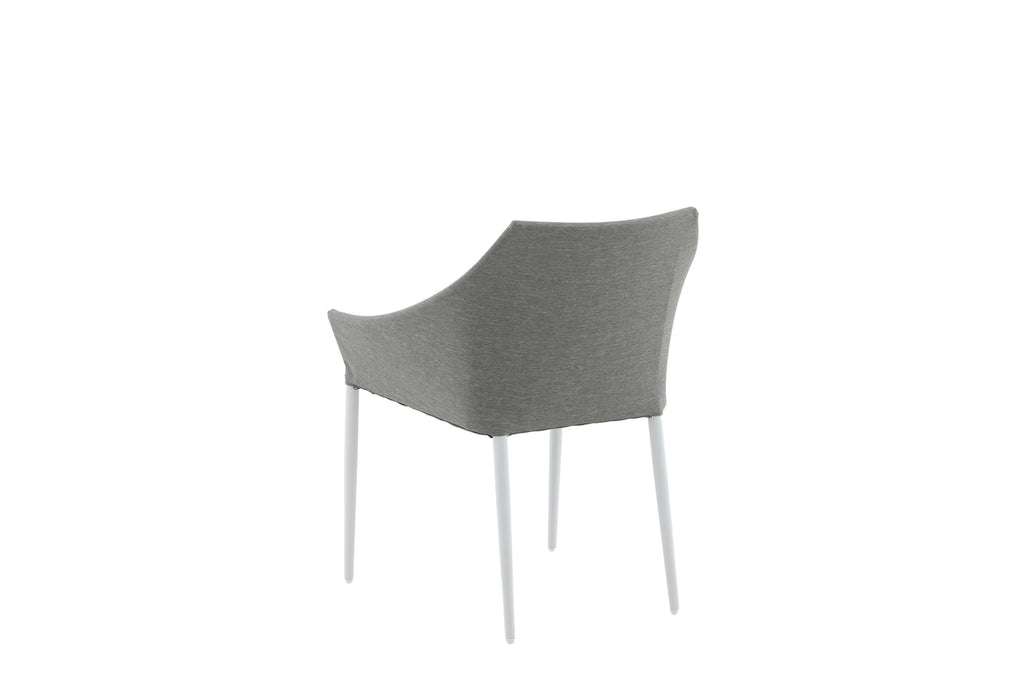 Spoga matstol 2-pack vit/grå