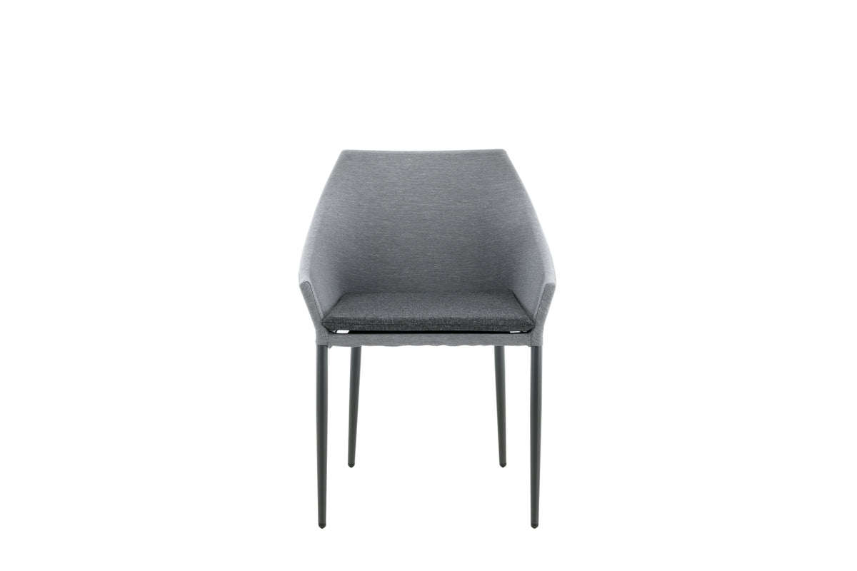 Spoga matstol 2-pack svart/grå