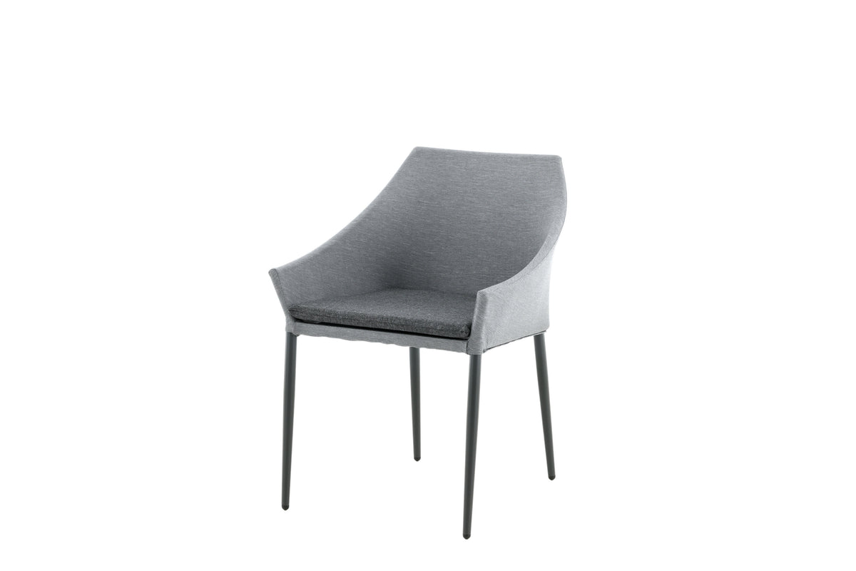Spoga matstol 2-pack svart/grå