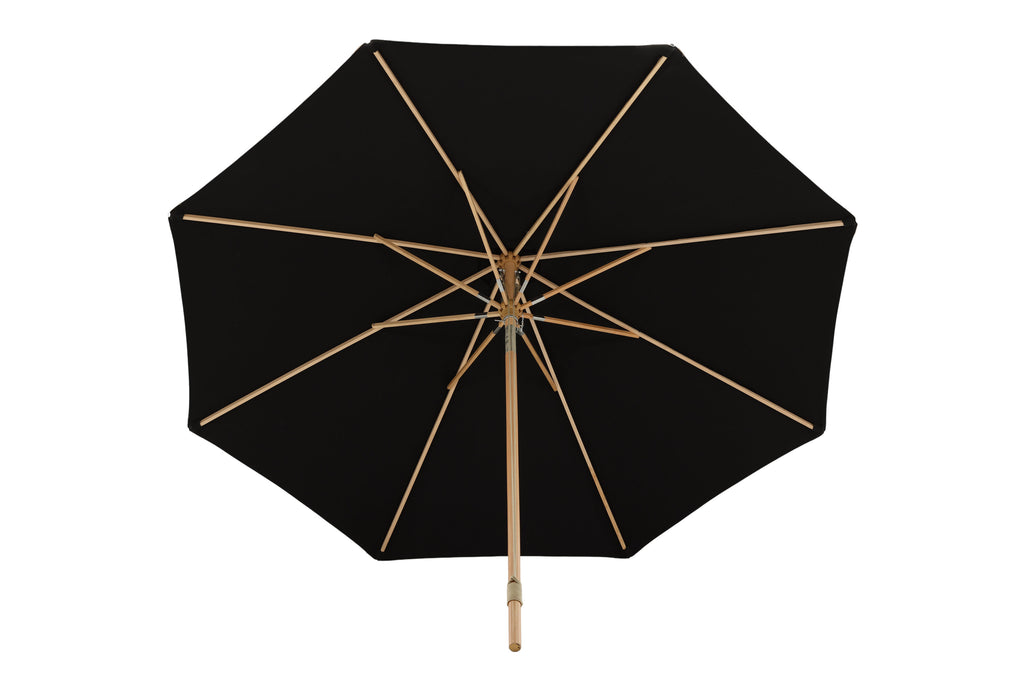 Nypo parasoll med tiltfunktion 330 cm svart