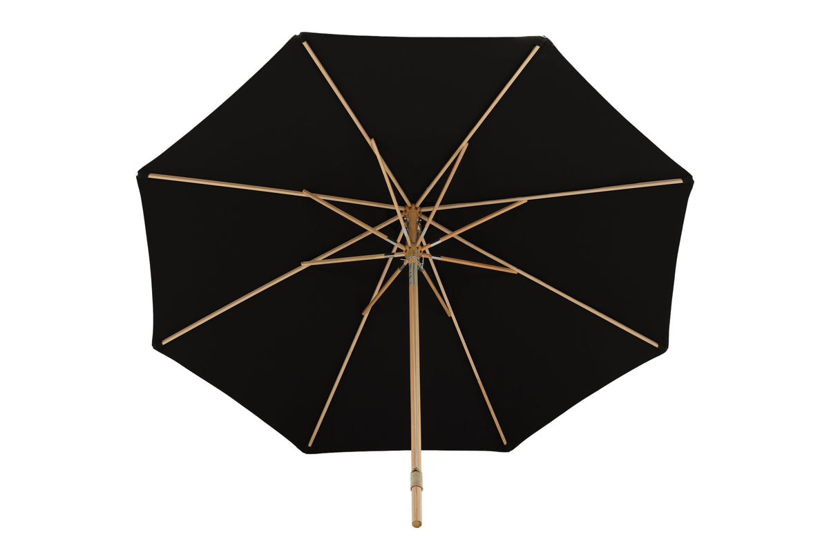 Nypo parasoll med tiltfunktion 330 cm svart