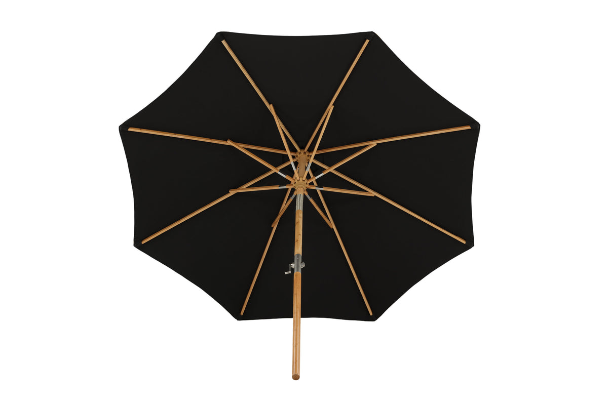 Cerox parasoll 270 cm svart