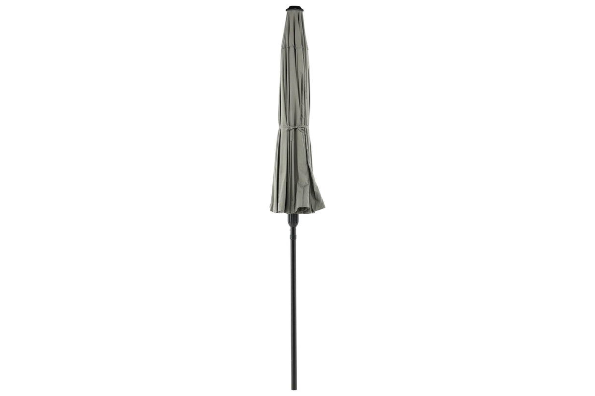 Palmetto parasoll med tiltfunktion 270 cm grå