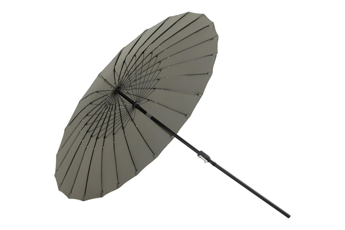 Palmetto parasoll med tiltfunktion 270 cm grå