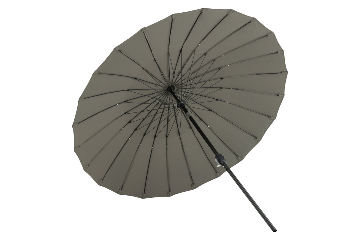 Palmetto parasoll med tiltfunktion 270 cm grå