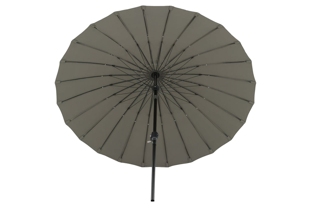 Palmetto parasoll med tiltfunktion 270 cm grå