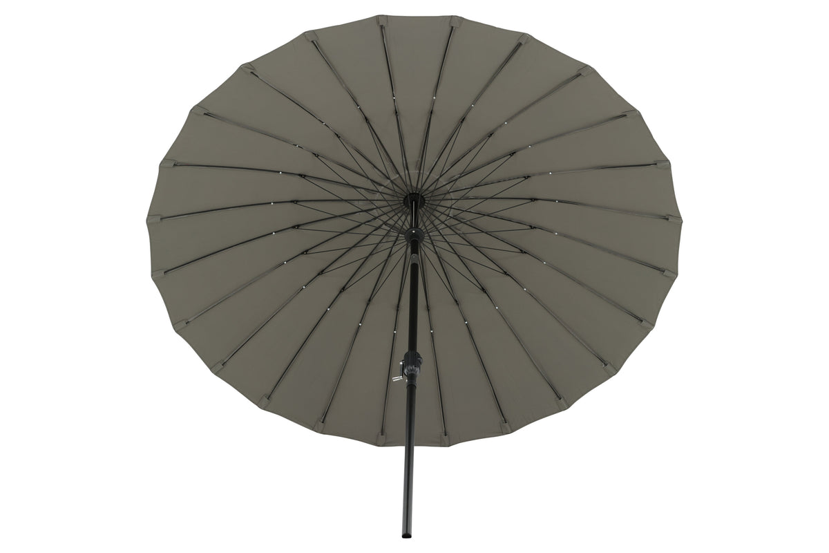 Palmetto parasoll med tiltfunktion 270 cm grå