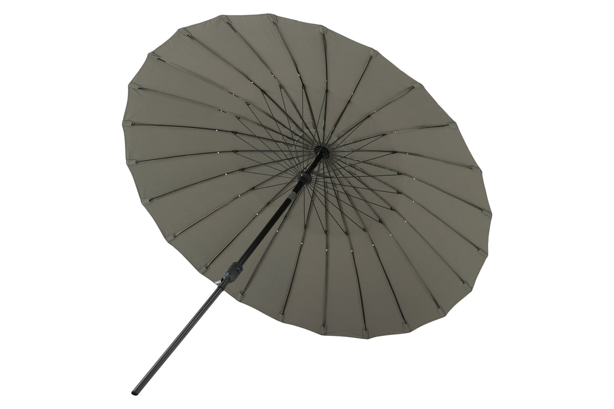 Palmetto parasoll med tiltfunktion 270 cm grå