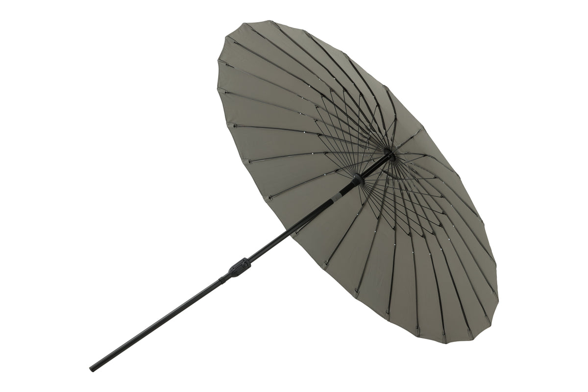 Palmetto parasoll med tiltfunktion 270 cm grå
