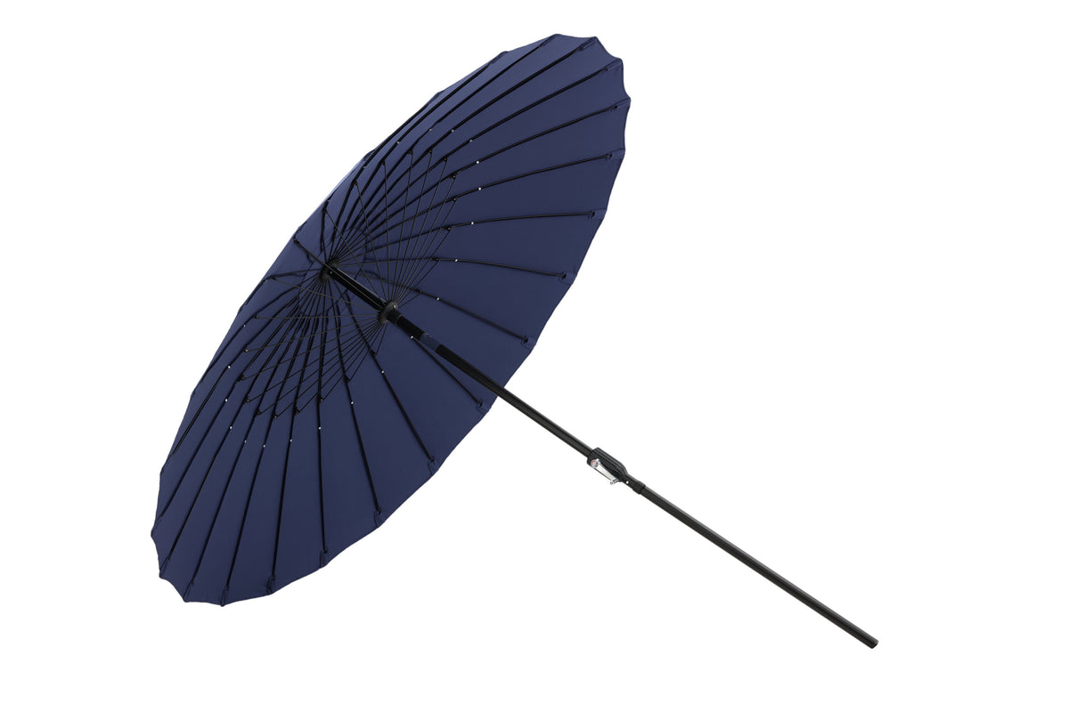 Palmetto parasoll med tiltfunktion 270 cm blå