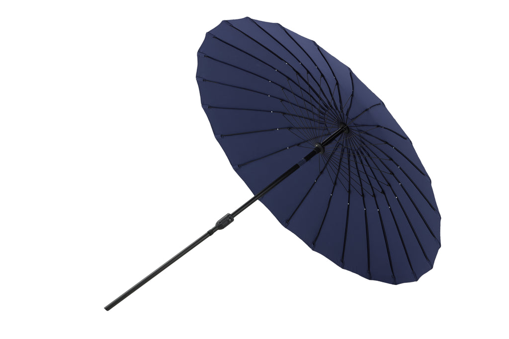Palmetto parasoll med tiltfunktion 270 cm blå
