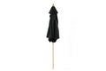 Corypho parasoll med tiltfunktion 250 cm svart