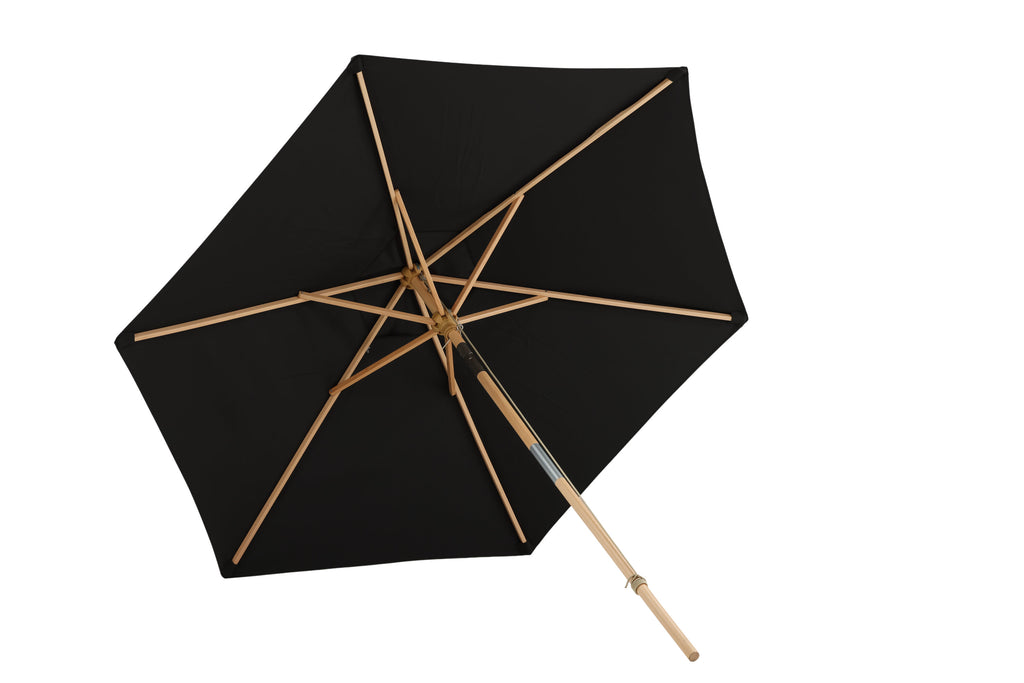 Corypho parasoll med tiltfunktion 250 cm svart