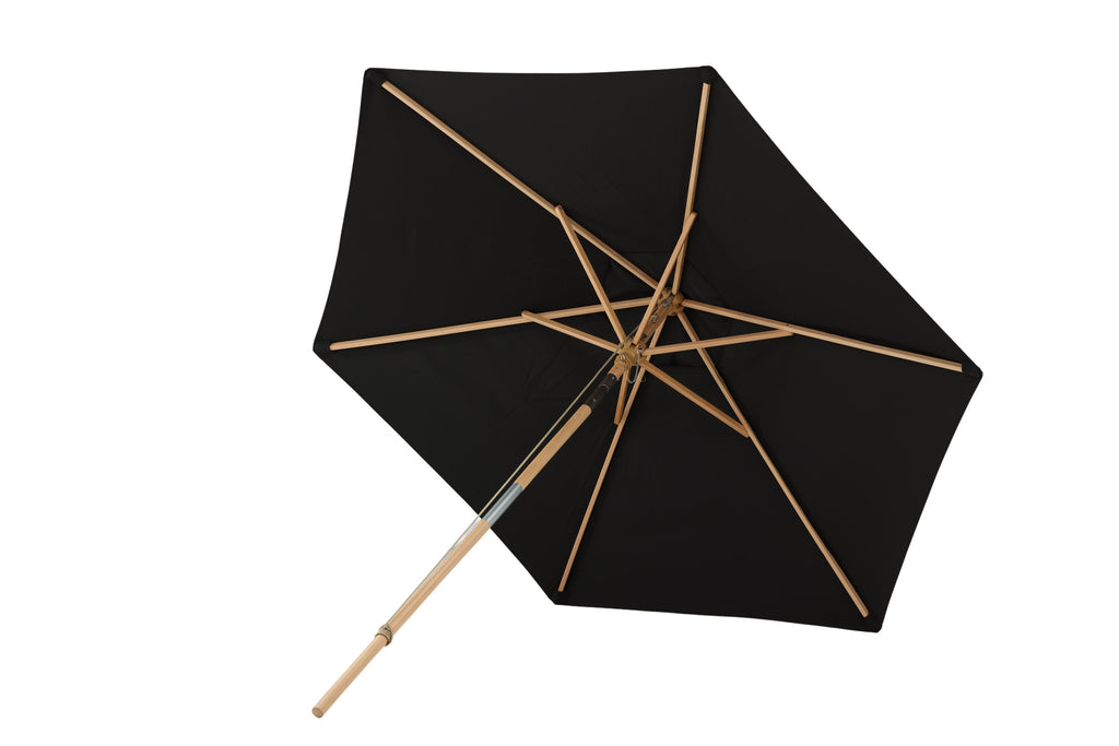 Corypho parasoll med tiltfunktion 250 cm svart