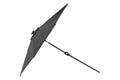 Sabal parasoll med LED-belysning 270 cm svart