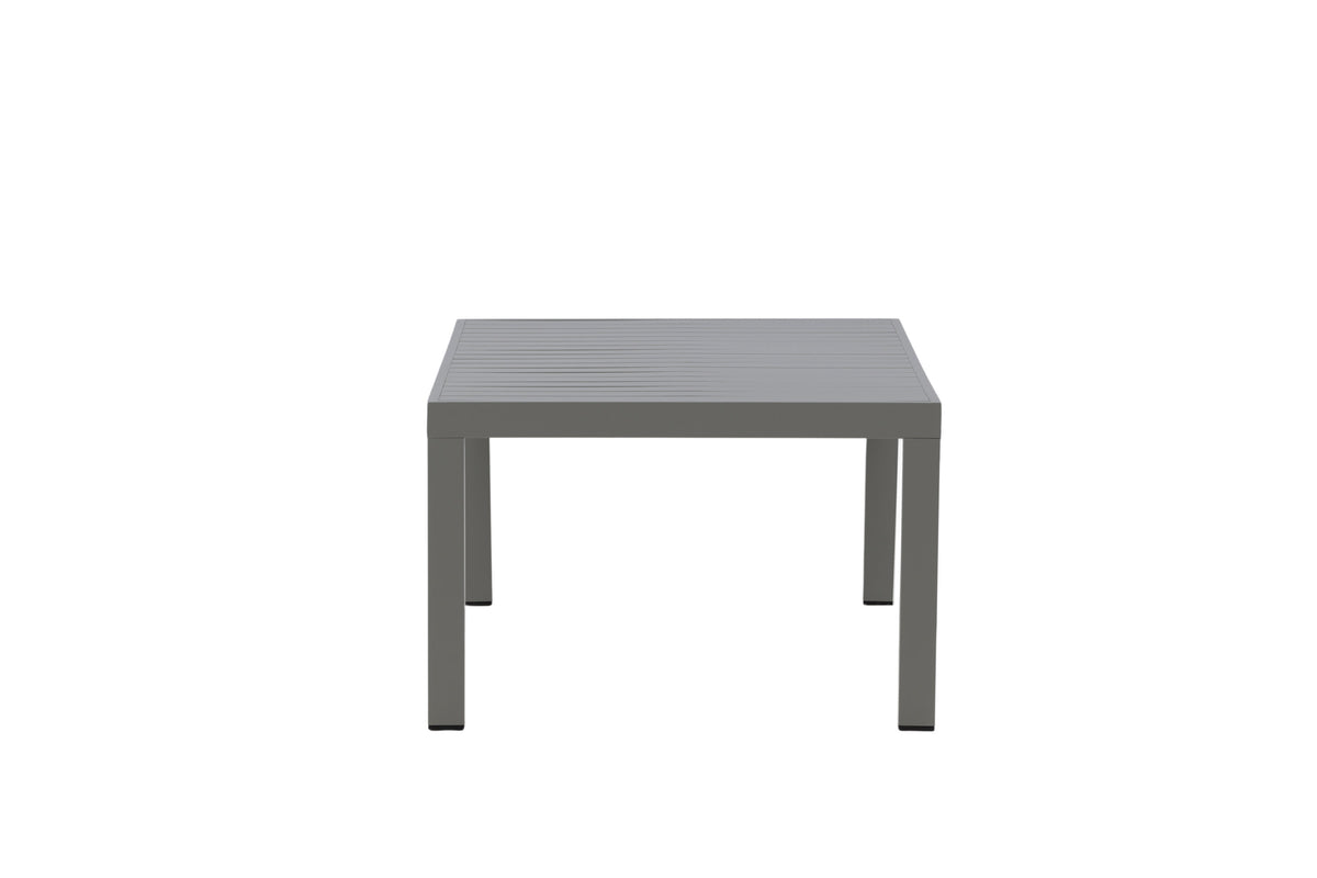 Copacabana soffbord khaki med bordsskiva av aluminiumribbor