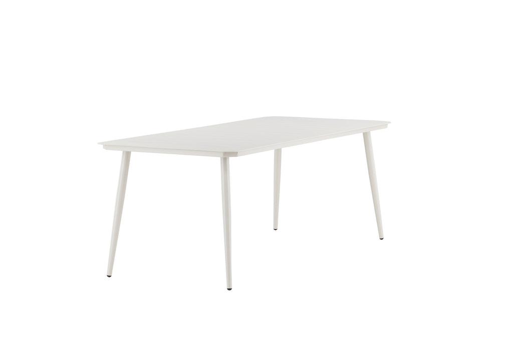 Lina matbord 200x90 cm beige aluminium