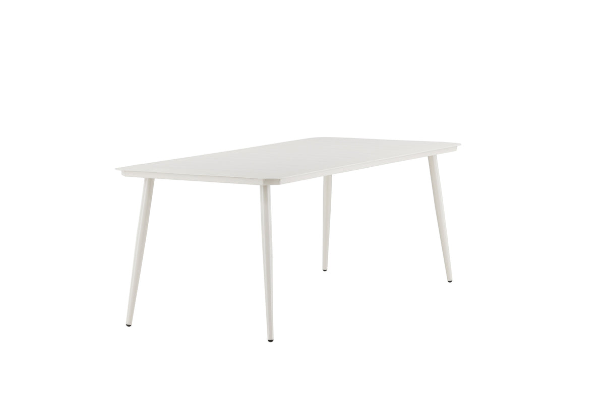 Lina matbord 200x90 cm beige aluminium