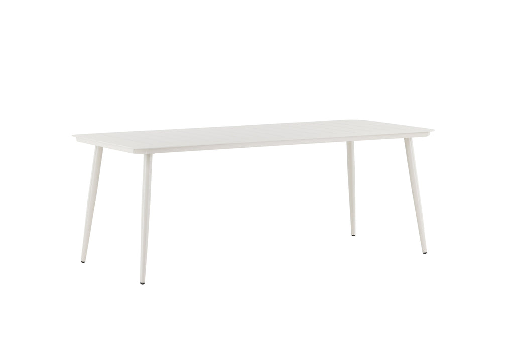 Lina matbord 200x90 cm beige aluminium