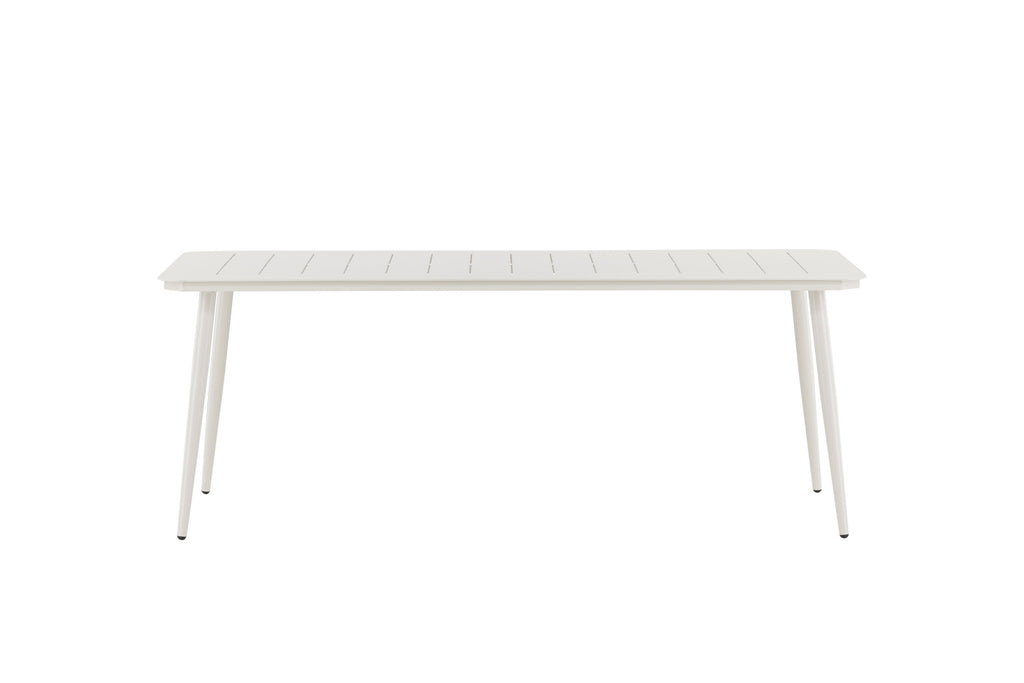 Lina matbord 200x90 cm beige aluminium