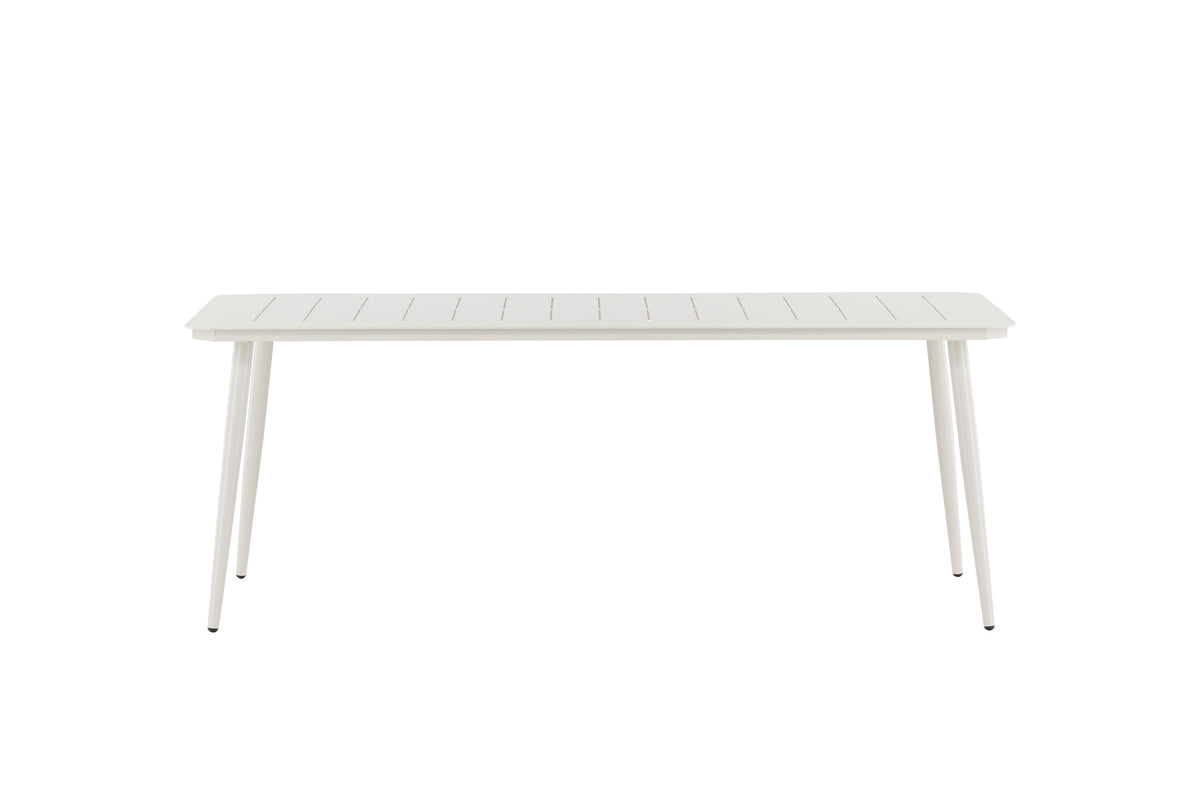 Lina matbord 200x90 cm beige aluminium