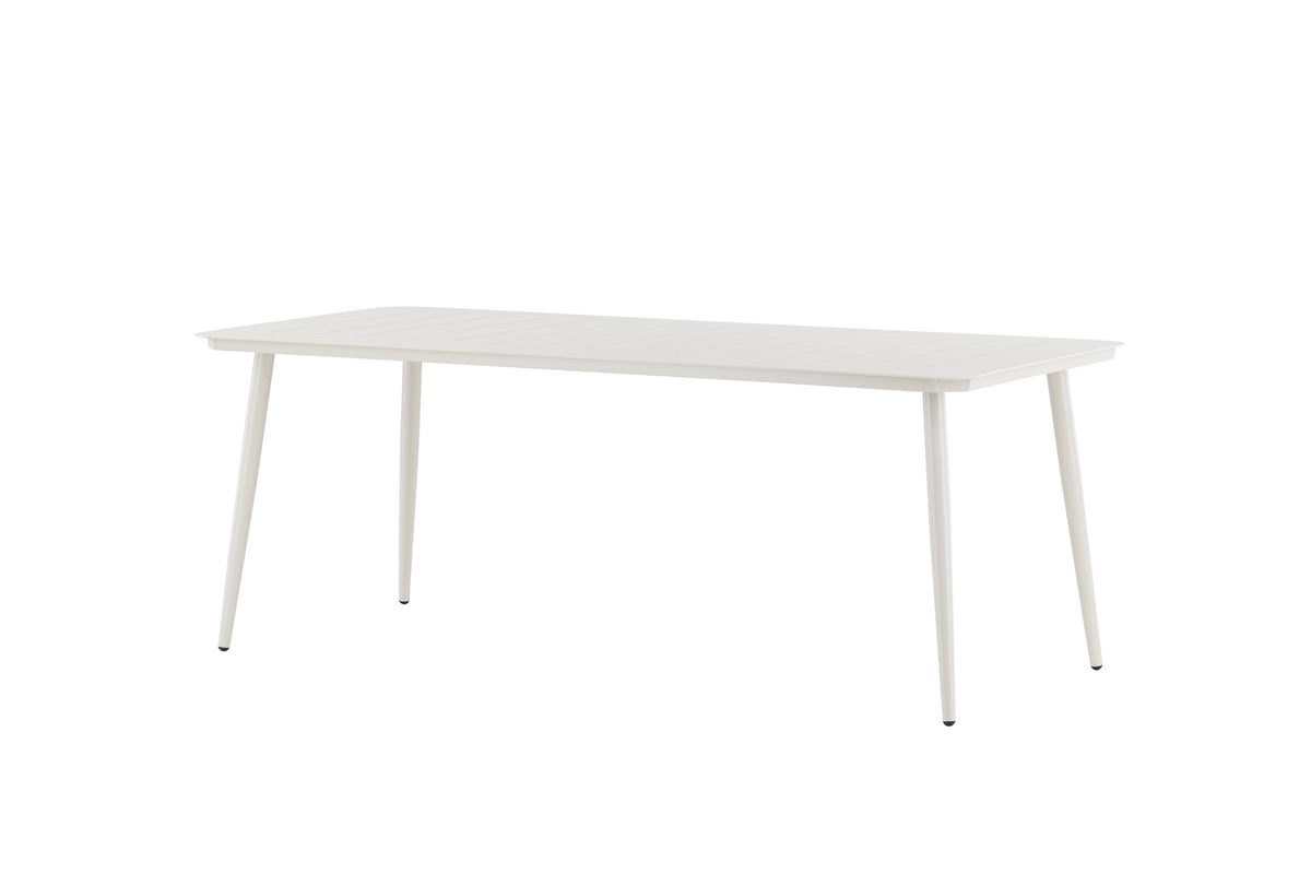 Lina matbord 200x90 cm beige aluminium